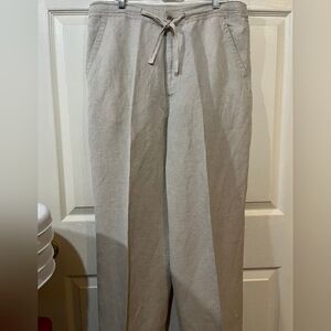 Cubavera Men's Light Tan Linen Chinos